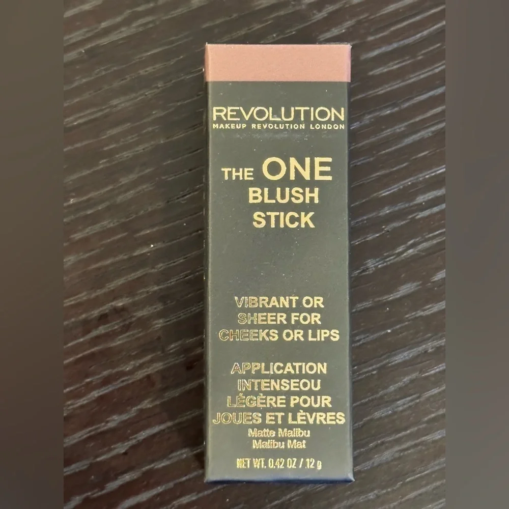 New Revolution The One Blush Stick Vibrant Or Sheer Malibu